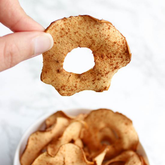 Healthy Apple Cinnamon Chips - Recipe photo by The Fit and Healthy Baker