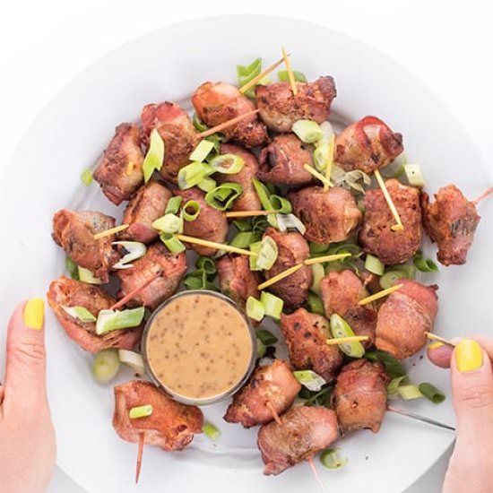 BACON WRAPPED POTATO BITES - Recipe photo by thelemonbowl