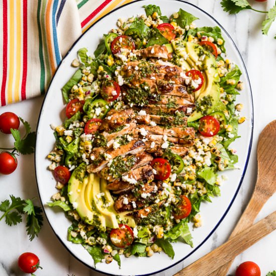 Chipotle Chicken Mexican Salad - Recipe photo by Get Inspired Everyday