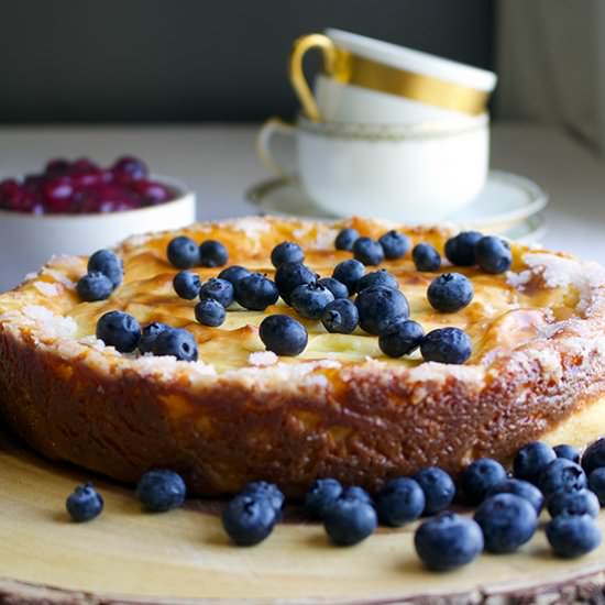 Crustless Custard Tart - Recipe photo by BatterandDough