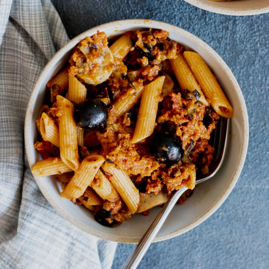 10-Minute Sun Dried Tomato Pasta - Recipe photo by getwellwithem