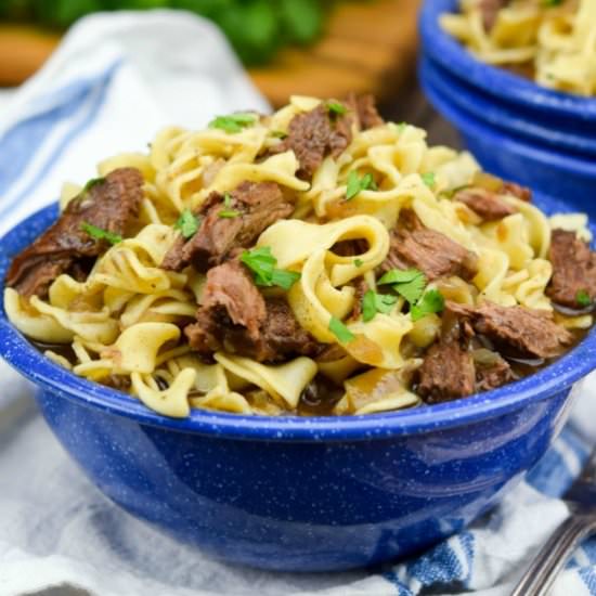 BEEF AND NOODLES - Recipe photo by Gonna Want Seconds