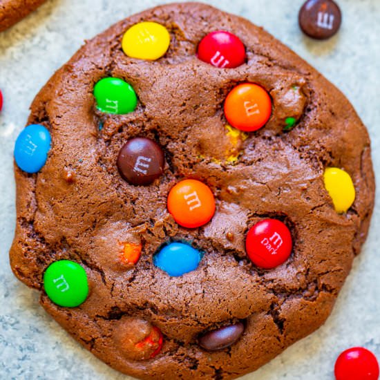 Chocolate Cake Mix M&M Cookies - Recipe photo by Averie