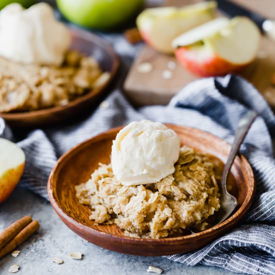 Easy Apple Crisp - Recipe photo by Salt and Baker
