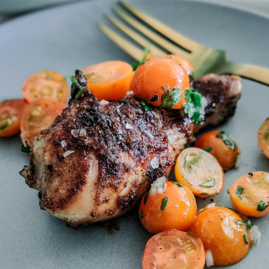 Chicken with Korean BBQ Sauce - Recipe photo by cocoaandsalt
