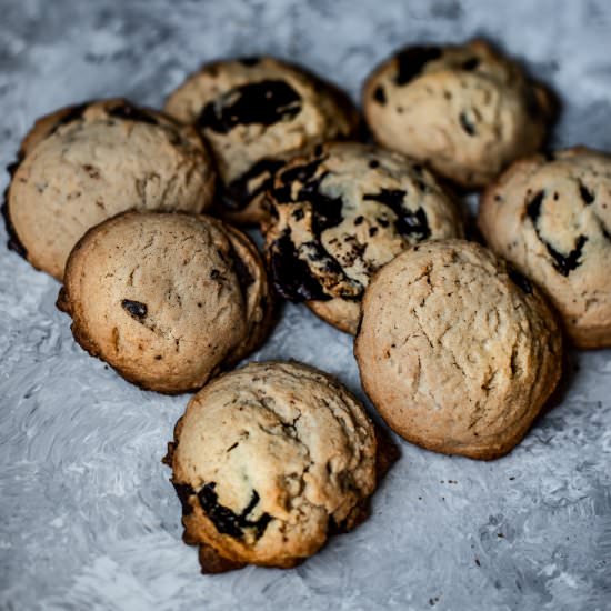 Tahini Dark Chocolate Cookies - Recipe photo by ashortgirlsfeast