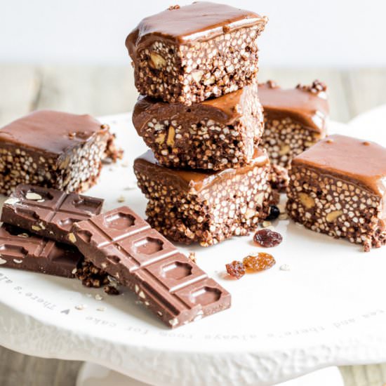 Peanut Butter & Choc Snack Bars - Recipe photo by TheCookandHim