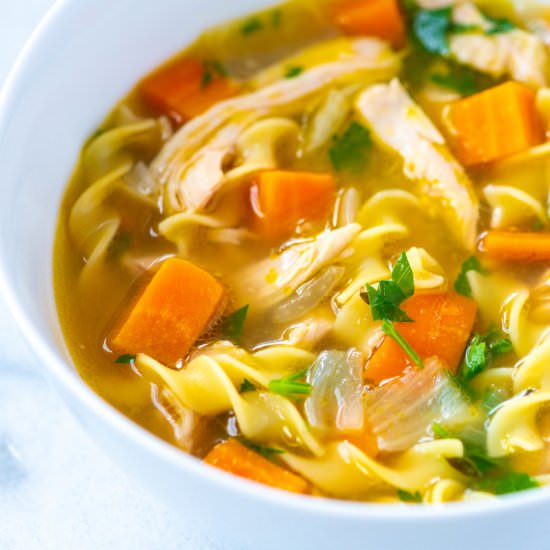 Homemade Chicken Noodle Soup - Recipe photo by inspiredtaste