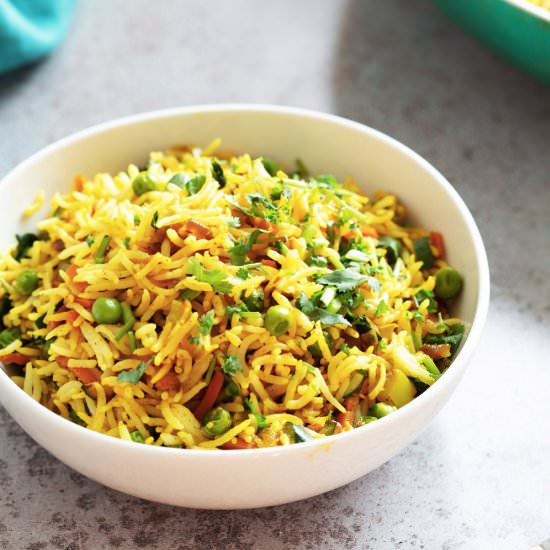 Curry Fried Rice - Recipe photo by richa