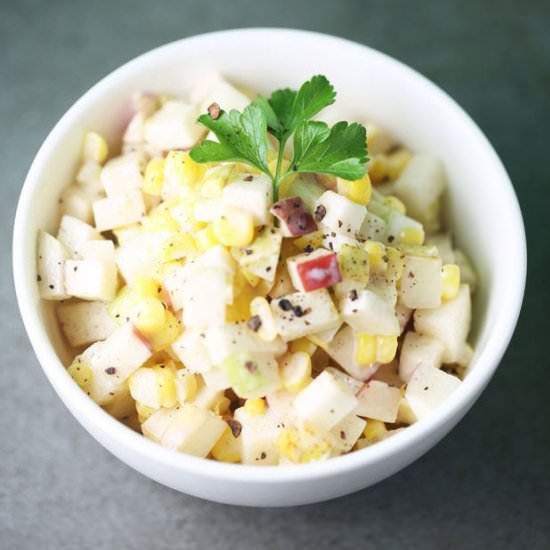 Easy Corn Apple Salad - Recipe photo by FoodFlavorz