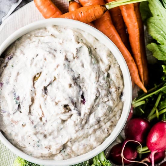 Roasted Caramelized Onion Dip - Recipe photo by The Endless Meal