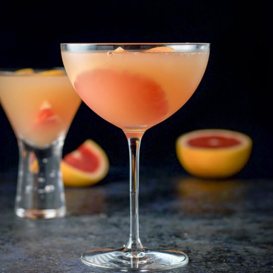 Ruby Red Grapefruit Cosmo - Recipe photo by Dishesdelish