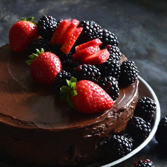 Low Carb Flourless Chocolate Cake - Recipe photo by AnEdibleMosaic