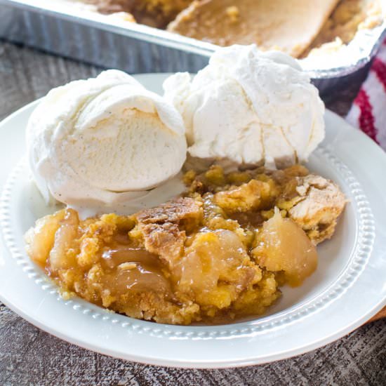 Grilled Apple Dump Cake - Recipe photo by gimmesomegrilling