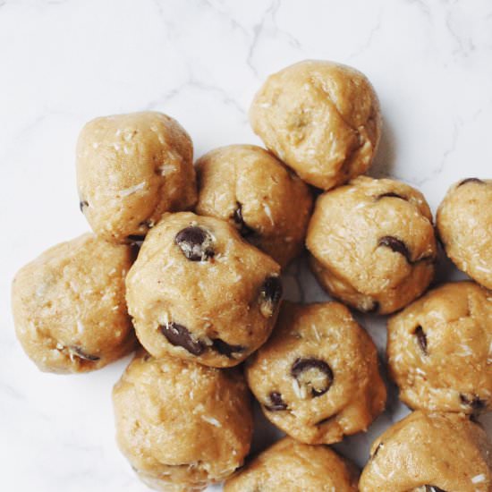 Grain-Free Cookie Dough Balls - Recipe photo by HungryBlonde