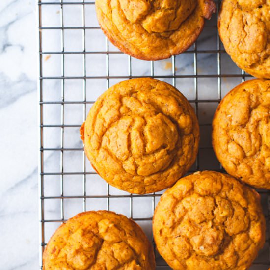 Vegan Pumpkin Muffins - Recipe photo by cozypeachkitchen