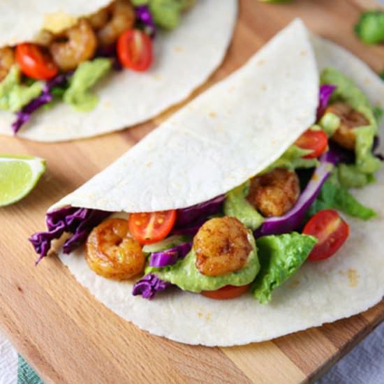 Spicy Shrimp Tacos - Recipe photo by Tastefulventure
