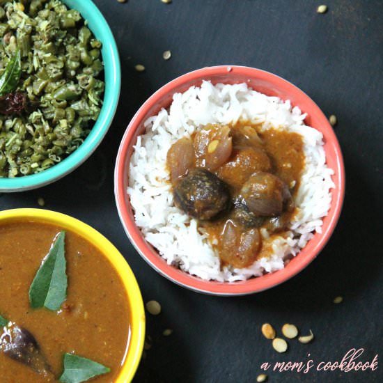 Onion Sambar - Recipe photo by amomscookbook