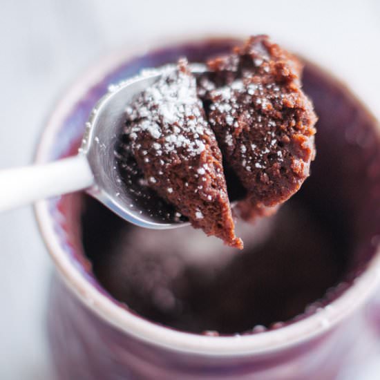 5-Minute Chocolate Mug Cake - Recipe photo by chocolatesandchai