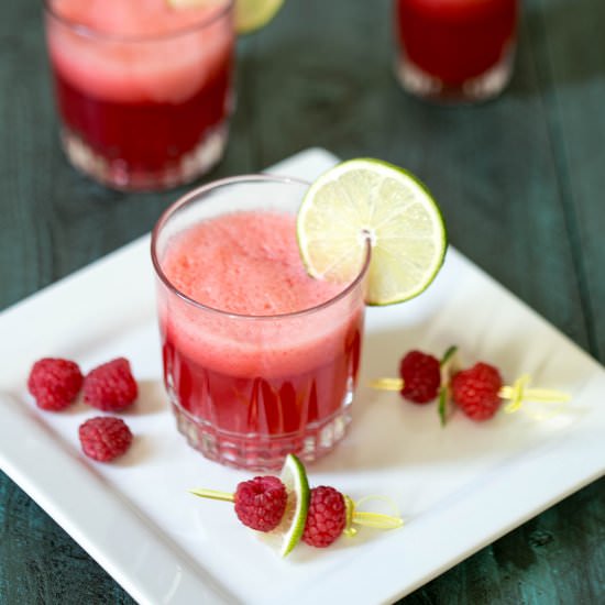 Raspberry Limeade Mocktail - Recipe photo by littlebitrecipes