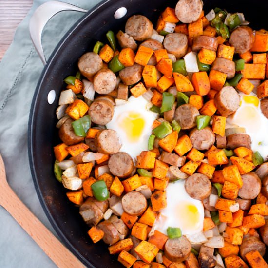 Sausage Sweet Potato Skillet - Recipe photo by asliceofsweet