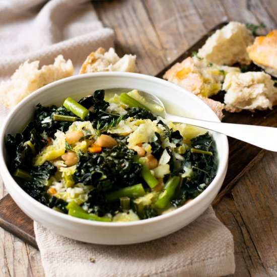 Tuscan Minestrone Soup - Recipe photo by Inside the rustic kitchen