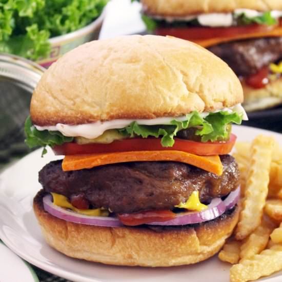The Best Vegan Burger - Recipe photo by marystestkitchen