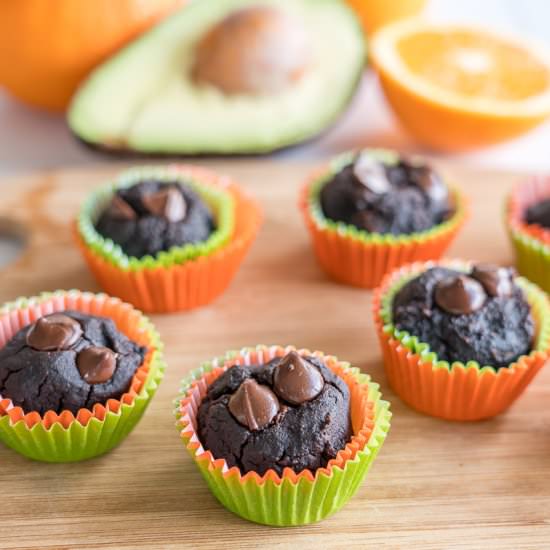 Choc Orange Avocado Muffins - Recipe photo by My Kids Lick The Bowl
