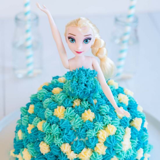 Elsa Ice Cream Cake – Disney Frozen - Recipe photo by My Kids Lick The Bowl