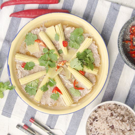 Chinese Steamed Pork & Salted Fish - Recipe photo by Hungry PeePor