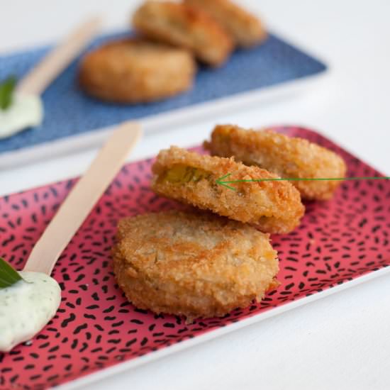 Fried Green Zebra Tomatoes - Recipe photo by fotofeedme