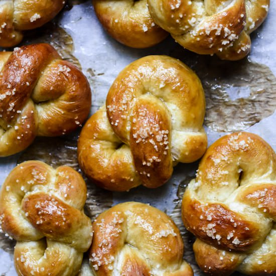 Hot-Buttered Soft Pretzels - Recipe photo by pardon your french