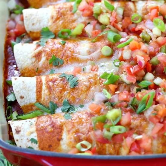 Charred Corn & Poblano Enchiladas - Recipe photo by mantitlement