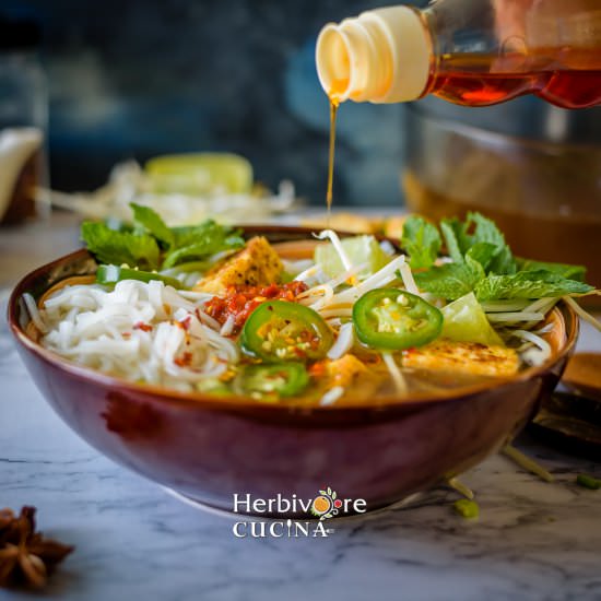 Instant Pot Vegetarian Pho - Recipe photo by Herbivore Cucina