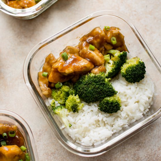 Teriyaki Chicken Meal Prep Bowls - Recipe photo by saltandlavender
