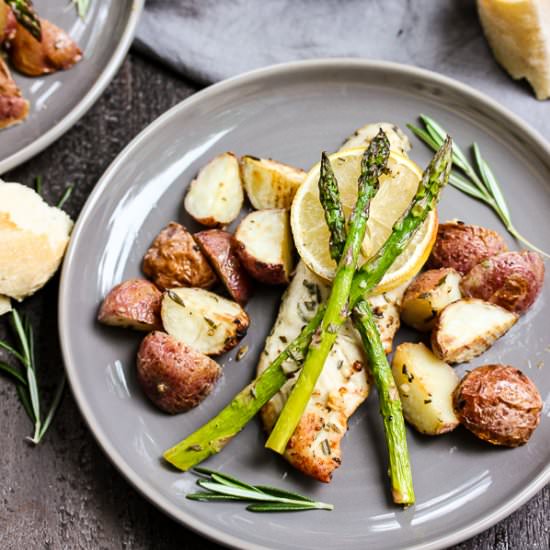 Lemon Herb Chicken Sheet Pan Dinner - Recipe photo by lisasdinnertimedish