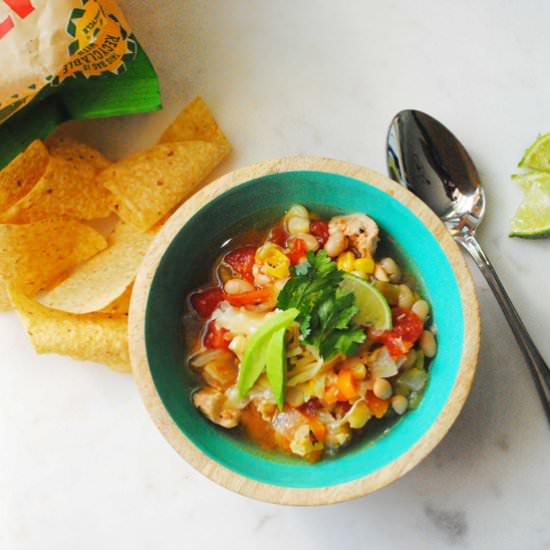Santa Fe Chicken Soup - Recipe photo by The Anchored Kitchen