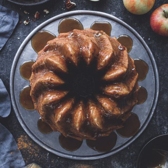 Vegan Apple Bundt Cake - Recipe photo by Domestic Gothess