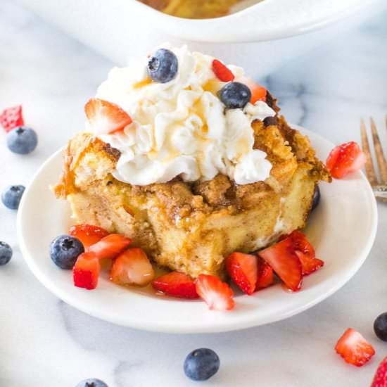 Overnight French Toast Casserole - Recipe photo by julieseatsandtreats