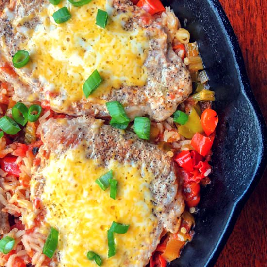 Pork Chops with Easy Mexican Rice - Recipe photo by Easyhealth Living