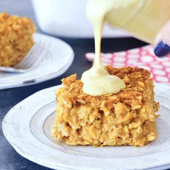 Baked Pumpkin Oatmeal - Recipe photo by spabettie