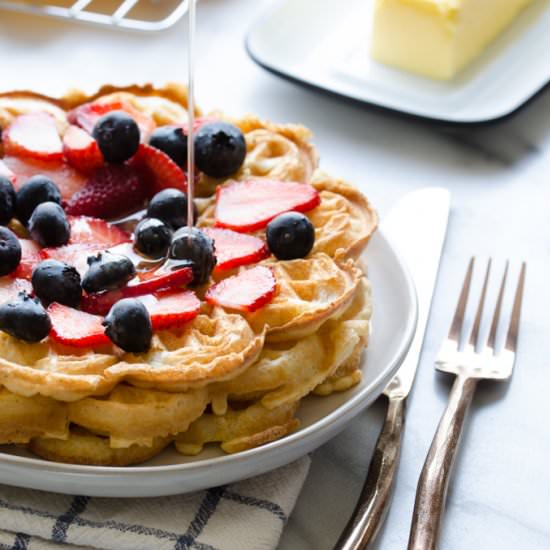 Sourdough Waffles - Recipe photo by butteredsideup