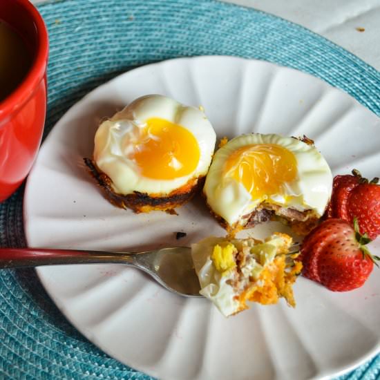 Bacon Sweet Potato Nests - Recipe photo by theradiantchef