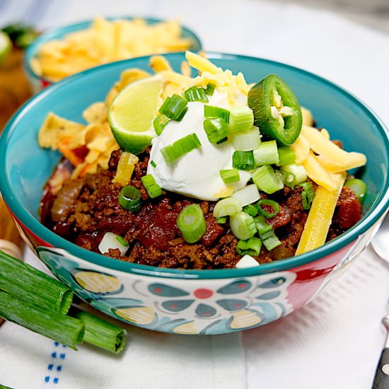 Real Texas Chili - Recipe photo by SipsNibblesBites