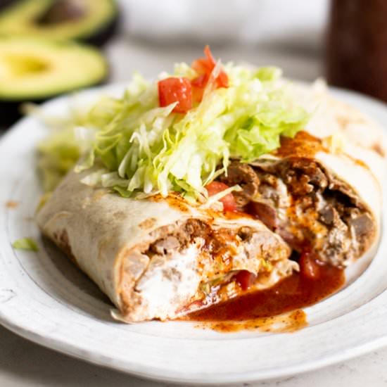 Beef Burrito - Recipe photo by thetravelpalate