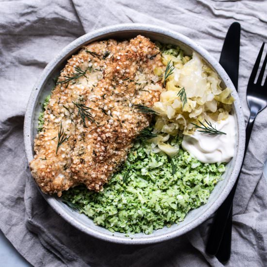 Gluten Free Quinoa Crumbed Chicken - Recipe photo by sarahbellnutrition