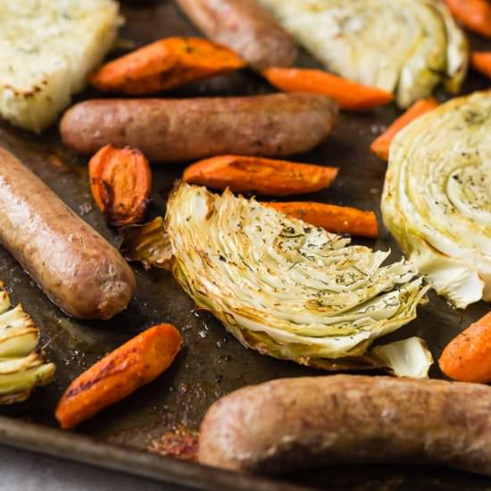 Sausage Sheet Pan Dinner - Recipe photo by rachelcooksblog