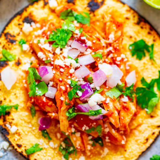 Easy 20-Min Chicken Tinga Tacos - Recipe photo by Averie