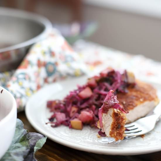 Pork Schnitzel with Cabbage - Recipe photo by FunnyLoveLindsay