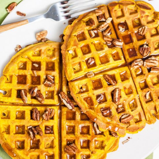 Pumpkin Waffle - Recipe photo by SundaySupper